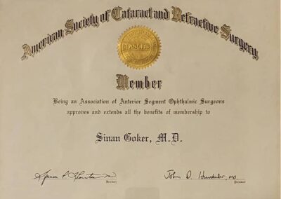 Zertifikat Sinan Göker