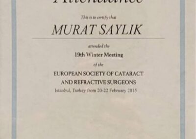 Zertifikat Murat Saylik